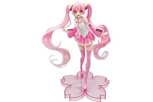 HYHSM Hatsune Miku Modelo De Anime Estatua De Anime Sakura Hatsune Bolsa Rosa Miku PVC Movable Can Coleccionables Altura: 20 Cm