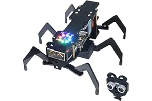 Freenove Robot Ant Kit (Compatible with Arduino IDE), Dot Matrix Expressions, Obstacle Avoidance, Wireless Control App, Ultrasonic Sensor Servo