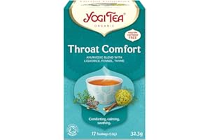 Yogi Tea Organic Ancient Herbal Formula Throat Comfort, 17 worków