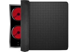 FARYODI Herdabdeckplatte Abdeckung - 53X75CM,Feuerfeste Und Wasserdichte Herdabdeckplattenabdeckungen,Abdeckung schutz für Cerankochfelder,Elektroherdabdeckung,Glasplatte,Herdabdeckung - Schwarz