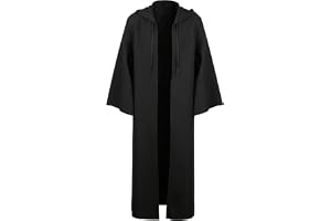 kinstell Jedi Uniform mantel med huva riddare kostymer svart tunika uniform hel halloween Darth rock med huva mantel cosplay