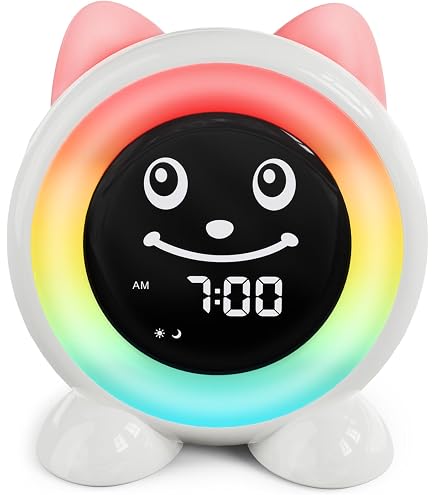 Réveil Enfants Numérique En Forme De Lapin – Affichage Automatique Heure/date/température – Mignon Et Pratique