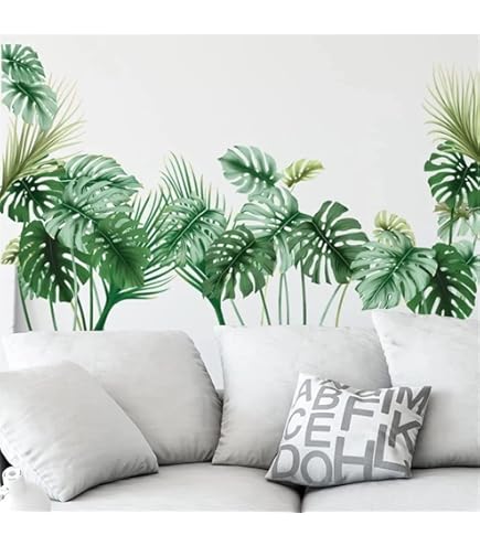 Adesivi Piante Per Pareti - Decorazione Verde Rimovibile, Per Vetro E Muri Lisi