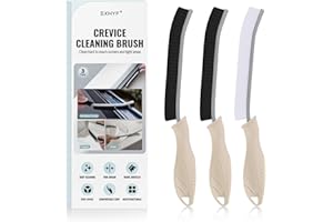 SXhyf Rifugio di pulizia - pennello per la pulizia della fessura setole dura, spazzola per pulizia di gap multifunzionale, strumenti di pulizia per uso domestico, casa, cucina, bagno (Tapioca)