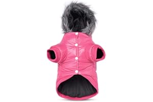 PETCUTE Abrigo de Invierno para Perros Ropa para Perros Forro Polar cálido para Mascotas Impermeable y Resistente al Viento Traje para Perros