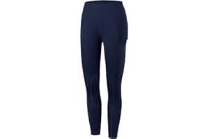 WILLIT Pantalon d'équitation pour enfant - Pantalon d'équitation pour fille - Pantalon d'équitation élastique - Poches zippées