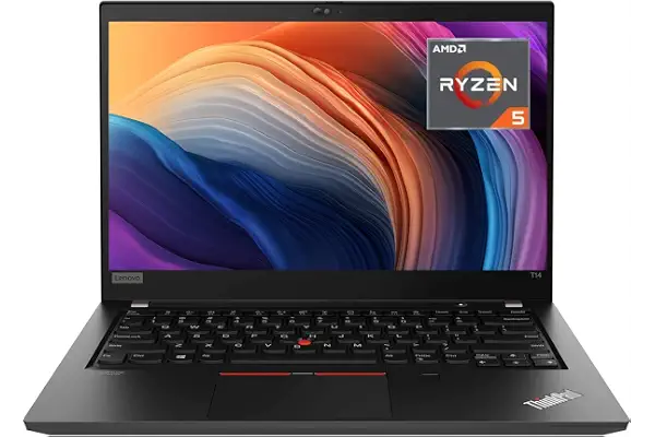 Lenovo Thinkpad T14 Gen 1 Portátil empresarial, 14 Pulgadas FHD (1920 x 1080), AMD Ryzen 5 Pro 4650U, 16 GB de RAM, 512 GB de SSD, Teclado QWERTY, Windows 11 Pro (reacondicionado)