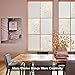 Rabbitgoo® No Glue Static Cling Privacy Window Film Frosted Films UV Protection Window Sticker Use in Office Home Bathroom Living room Kitchen Glass Window Film 90*200CM