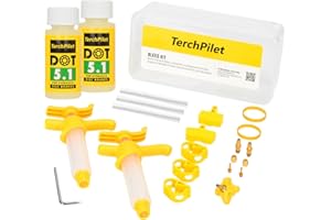 TERCHPILET Bike Brake Bleed Kit for SRAM, 120ml/4oz DOT 5.1 Brake Fluid - for SRAM and Avid All Series Bikes,Professional-Grade Bleeding Kit