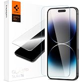 Spigen iPhone 14 Pro ile Uyumlu Cam Ekran Koruyucu GLAS.tR Slim HD Şeffaf - AGL05222 (Spigen TR Garantili)