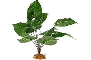SUPVOX Planta Artificial para Terrarios De Reptiles Y Anfibios con Base Estable Hojas Simuladas Realistas para Decoración De Hábitat De Camaleón Gecko Lagarto Y Más