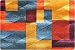 Produktbild Designer-Fußmatte für Flur, Bad, Innen- und Außen-Bereich | Rutschfester und waschbarer Fuß-Abtreter | Praktischer Fußabstreifer und Schmutzfang-Matte | Moderne 40 x 60 cm Gelb-Orange | DECO-MAT