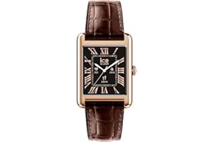 ICE-WATCH - Ice Smart TKS 2.0 Rose-Gold Brown Croco - Montre connectée Rose-Gold pour Femme avec Bracelet en Cuir - 025382 (1,41 Pouces)