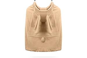 SONARIN Warm Hooded Baby Carrier Cover,Universal Thick Winter Cover for Baby Carrier Windproof Sling Cloak Cape Stroller Covers with Front Pocket for All Seasons(Brown)