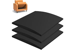FANXINZTTC Couch Kissen Unterstützung für Sagging Sitz, 20“x 20“ High-Density Foam Sofa Kissen Unterstützung für unter den Kissen, Sofa Kissen Ersatz für Sektional Sofa (Schwarz-3Stück)