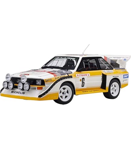Autoart 1:18 - Coche de carreras a escala - Audi Quattro S1 Pikes Peak winner 1987 #1 W. Roehrl - 4 Aperture