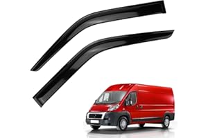 LMYSUFI Deflectores de Aire Compatible con Ducato 2006-2024, Juego de 2 Deflectors Ventanilla Cortavientos Ventana Coche