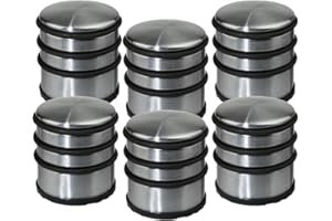 CLEAN HOUSE Lot de 6 stop-portes - Solide & Pratique - en Inox