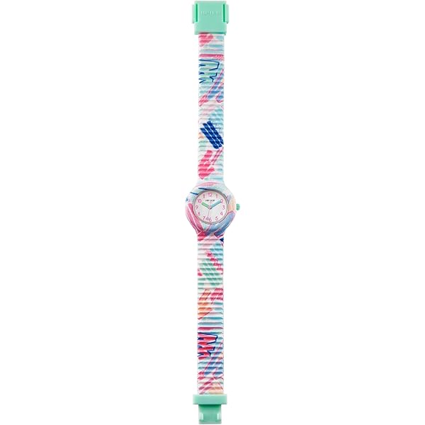 Orologio Bambina HIP HOP Con Ciliegie - Cinturino In Silicone E Tessuto Rosa, Impermeabile 50m - Foto 6