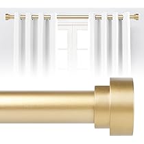 SIMEWIN Bastone Per Tende Oro Regolabile 28-100 Cm – Eleganza Classica Per Le Tue Finestre - 4