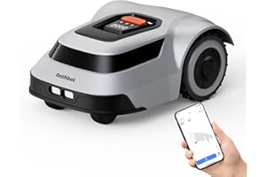 ANTHBOT Pion Robot Tagliaerba da giardino, con Max 180m Filo Perimetrale, Mappatura Automatica, Rilevamento Automatico dei Punti di Rottura dei Fili, Efficienza di Taglio 300%, Silenzioso 55dB，1000㎡