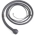 Kangaroo Hide Leather & Shot Loaded Snake Whip 4, 5, 6 or 8 Feet 12 Strands Black (6)