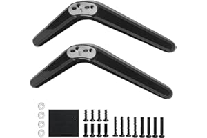 FunWorth Patas Universales para Soporte de TV, Compatible con Roku TCL XiaoMi TV Inteligente 27-55 Pulgadas, Fácil Instalación, Sin Perforación, Separación es de 17-20 MM,Patas de Soporte de Pantalla