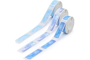 Rouleau de papier pour imprimante thermique MARKLIFE - Petit papier d'impression, papier thermique autocollant pour étiqueteuse MARKLIFE P11 Bluetooth, 3 rouleaux (étiquettes ciel étoilé)