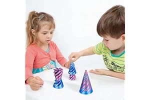 GETBSTOOP Impossible Cone, Spiral Cone Fidget Toy, 3D Printed Pass Through Fidgets Toy, Relief Desk Toy Pass Through Pyramid Fidget Toy for Baby And Adults for Stress