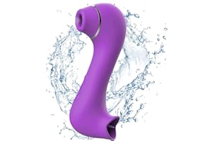 BOWQY Elettrico massaggiatore,ṥucchia e lînguá çlitòrīdè massaggiatoreVîbrātóri Donna Clîtórîdiẹñ, con 10 livelli di massaggio regolabili, adatto per massaggi familiari e da viaggio (viola-10)