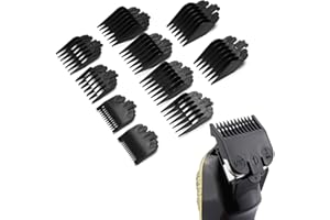 JEYORZY 10 Piezas Peines Maquina Cortar Pelo, Peine Guía de Profesionales, accesorios de la recortadora peine conjunto para Wahl cortadora de pelo clip mágico afeitadora, Juego De Peines Premium