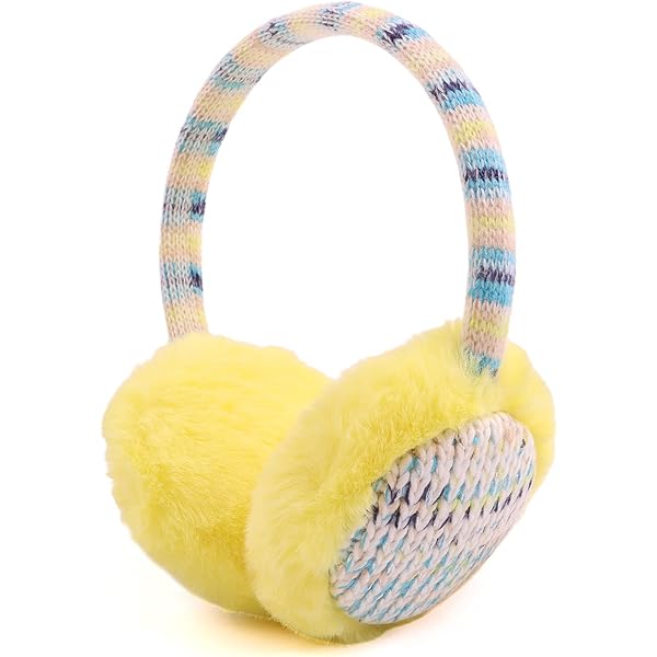 FakeFace Kinder Ohrenschützer Mit Pailletten Herz - Plüsch Ohrenwärmer Verstellbar