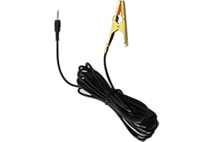 GINTOOYUN - Clip per pickup per violino, 3,5 mm, a doppio canale, con clip per pickup per chitarre acustiche, violini, violoncelli Erhu, lunghezza totale 9,8 m