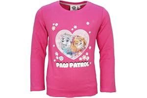 E PLUS M Paw Patrol Mädchen Pullover Sweatshirt – Skye & Everest mit Wechselbild – Pink – Gr. 98–128 – Weicher Baumwollmix