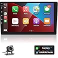 10 Inch Android Screen For Car 2GB RAM 32 GB Memory Support Apple Carplay Android Auto Full HD IPS Touch Screen Display built In Bluetooth USB Radio WiFi PlayStore Night Vision Camera included