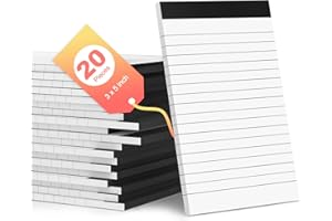AIDUNMIS 20 Pack Small Notepads Refills Memo Pads 3 x 5 Inch Lined Writing Note Pads with 30 Sheets Note Pad Paper in Each Pad Mini Pocket Notebook Refills for Taking Notes and Reminders Organization Planning