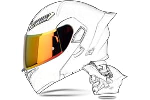 DIRERTYS Modular/Full Face Motorcycle Helmet Sun Visor, Sports Accessories, Daytime Night Motorcycle Helmets Lens, Only for Figure 2 Models of Helmets