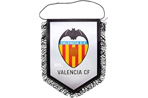 Valencia CF Banvcf Banderín, Blanco/Naranja, 15 x 11 cm
