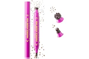 Noerrors Light Brown Freckle Stamp Pen, 2 in 1 Magic Fake Freckles Stain Marker with Single Gourd Tip for Natural Lifelike Faux Freckles, Waterproof Long Lasting for Sun-Kissed Makeup #01