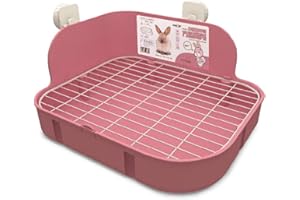 ATATMOUNT Petit Pot de Toilette pour Animaux de Compagnie bac de lit carré Garder la Cage Propre hygiène literie Coin litière pour Animaux Lapin Chinchillas Cochon d'Inde Furet
