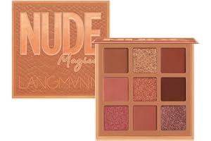 Allbestaye 9 Couleurs Fard À Paupières Palette Glitter Metallic Nude Mat Fumé Yeux Maquillage Imperméable À L'eau