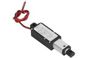 BANAPOY Attuatore Lineare, 12V 15mm Corsa Mini Motore Attuatore Lineare Elettrico, 150N 4mm/s Attuatore Lineare Elettrico Impermeabile per L'industria Domestica (staffa)