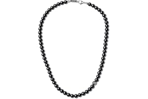 GAVU Collier Perles Pierre Charm Acier Inoxydable Homme