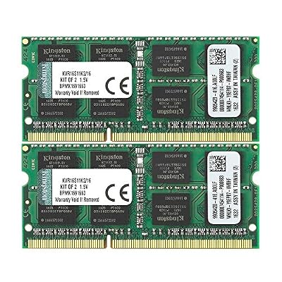 HyperX Kingston KVR16S11K2/16 RAM 16Go 1600MHz DDR3 Non-ECC CL11 SODIMM Kit (2x8Go) 204-pin 1.5V