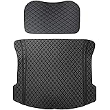 topfit Model 3 Trunk Mats Car Trunk Liner Full-surrounded Rear Boot Protector Pad All Weather for Model 3 (Black-Upgrade)