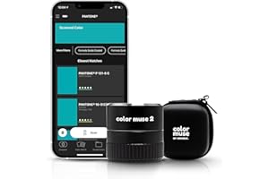 Color Muse 2 Colorimeter Paint Color Matching Tool with Protective Case, Color Sensor, Color Reader for Paint Matching and Digital Color Values, Color Scanner for Painters & Designers