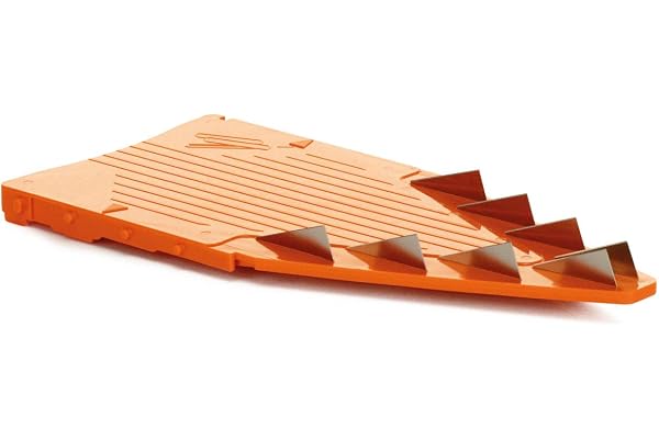 Insert de Lame Börner pour V5 PowerLine & Börner Vital (10 mm) • Insert de Lame pour Coupe-légumes • Coupe Frites • Pour Bâtonnets & Dés • Accessoire de Mandoline en V (Orange)
