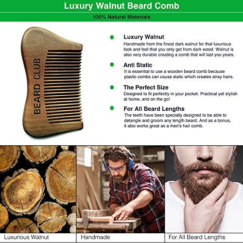 The Ultimate Beard Grooming Kit – Die Ultimative Bartpflege Kit – Geschenkset mit hochwertigem Premium-Bartöl, Balsam, Shampoo, Kamm & Box – Das diesjährige beste Geschenk für Männer, die lieben, ihre Bärte zu pflegen - 5