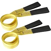 Pindex 2 Double Layer Flat Sling 6ft 1360kg Layer Crane Use | Polyester Flat Slings, for Lifting, Towing and Traction, Wear R