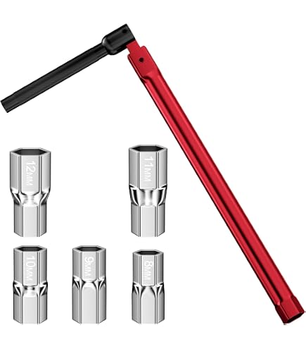 Jeu De Clés Pour Robinet – 6 Pièces Multifonctions – Douilles 8 à 13 Mm – Pour Installation Et Entretien Plomberie – Poignée Pivotante 180°